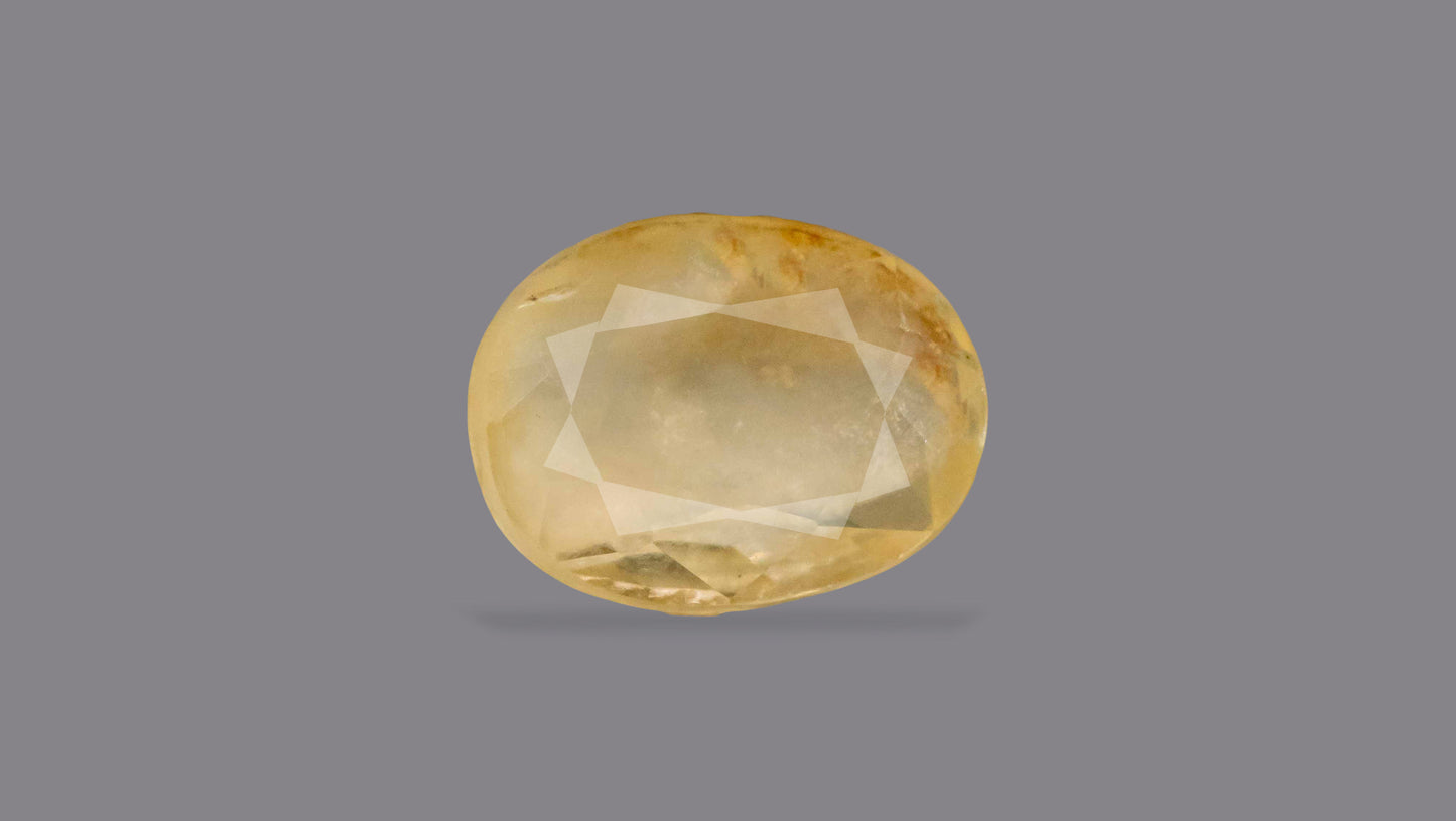 Natural Yellow Sapphire (Pukhraj) 3.32 Carats