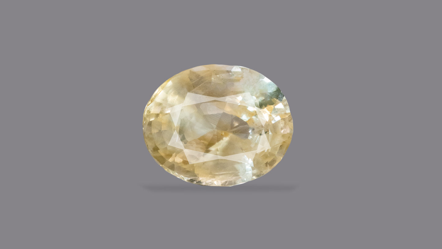 Natural Yellow Sapphire (Pukhraj) 4.78 Carats