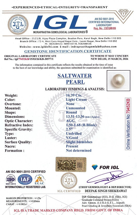 South Sea Pearl 16.37 Carats
