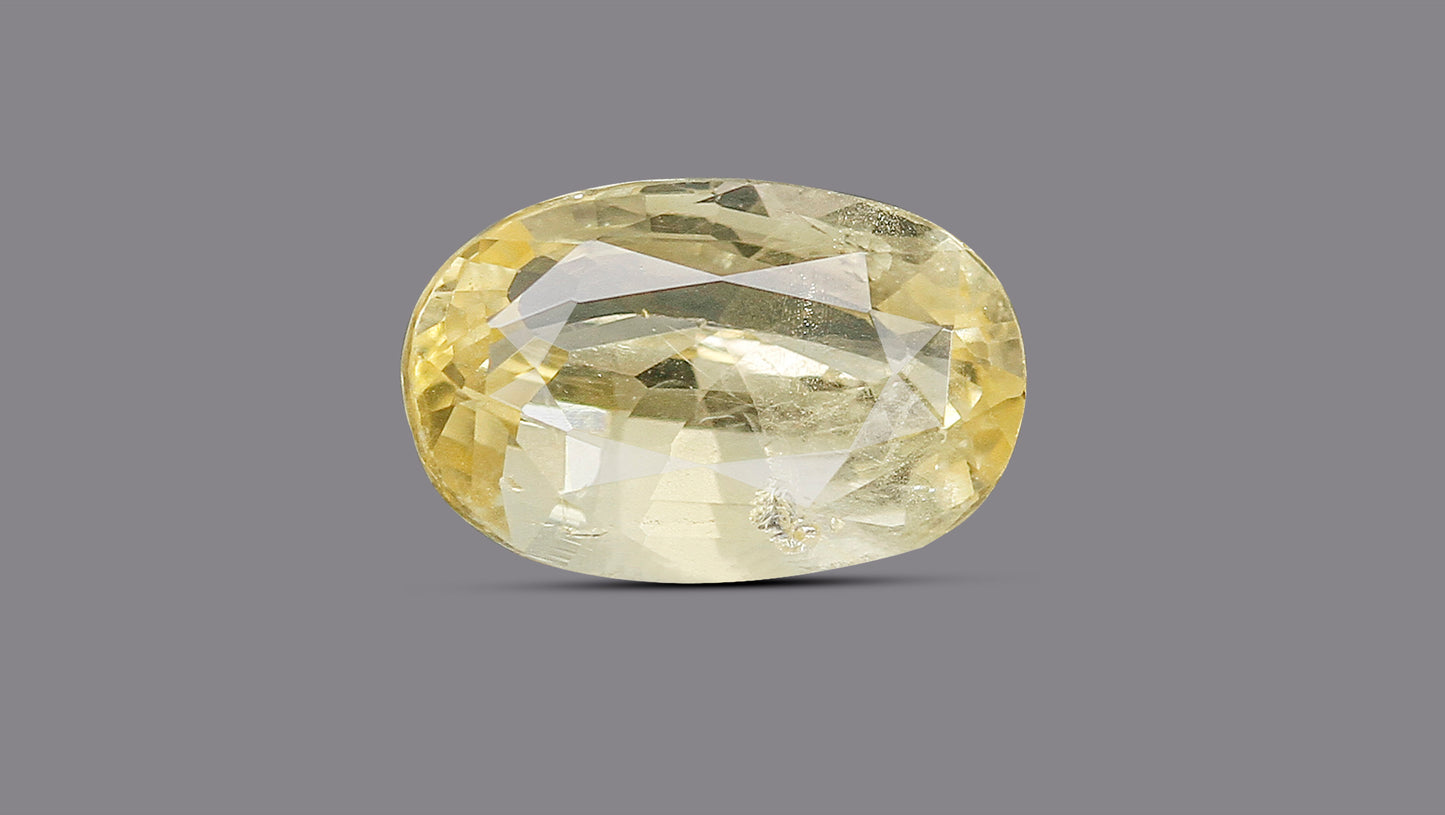 Natural Yellow Sapphire (Pukhraj) 5.11 Carats