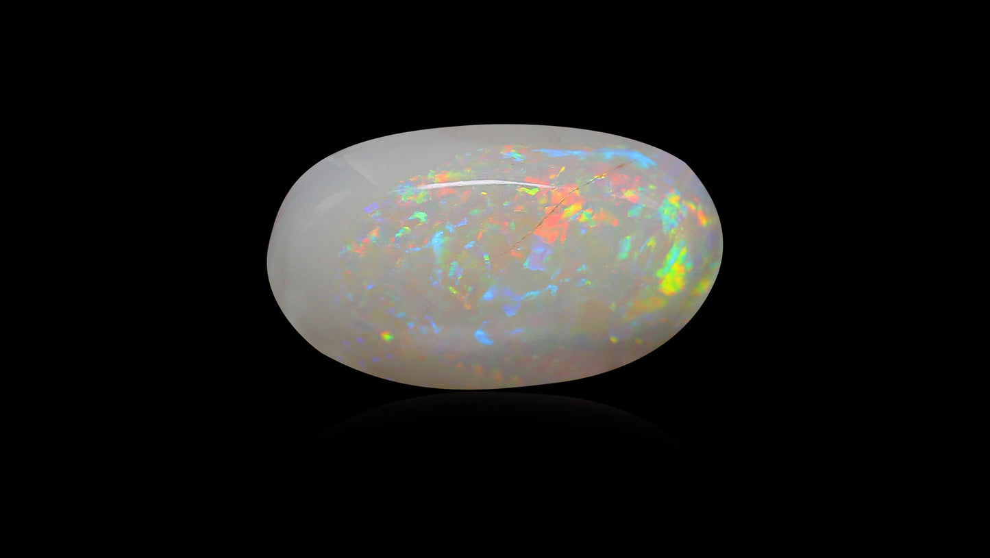 Natural Australian White Fire Opal 7.12 Carats