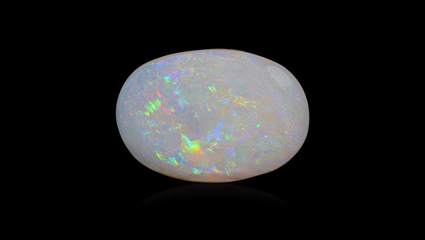 Natural Australian White Fire Opal 5.21 Carats