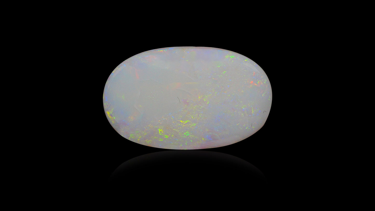 Natural Australian White Fire Opal 6.72 Carats