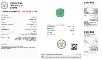 Natural Columbian Emerald (Panna) 4.99 Carats