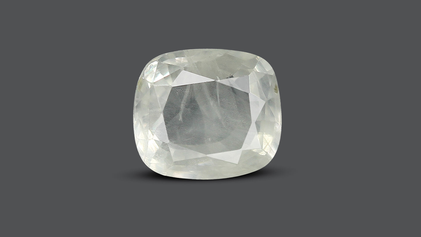 NATURAL WHITE SAPPHIRE 7.73 CARATS