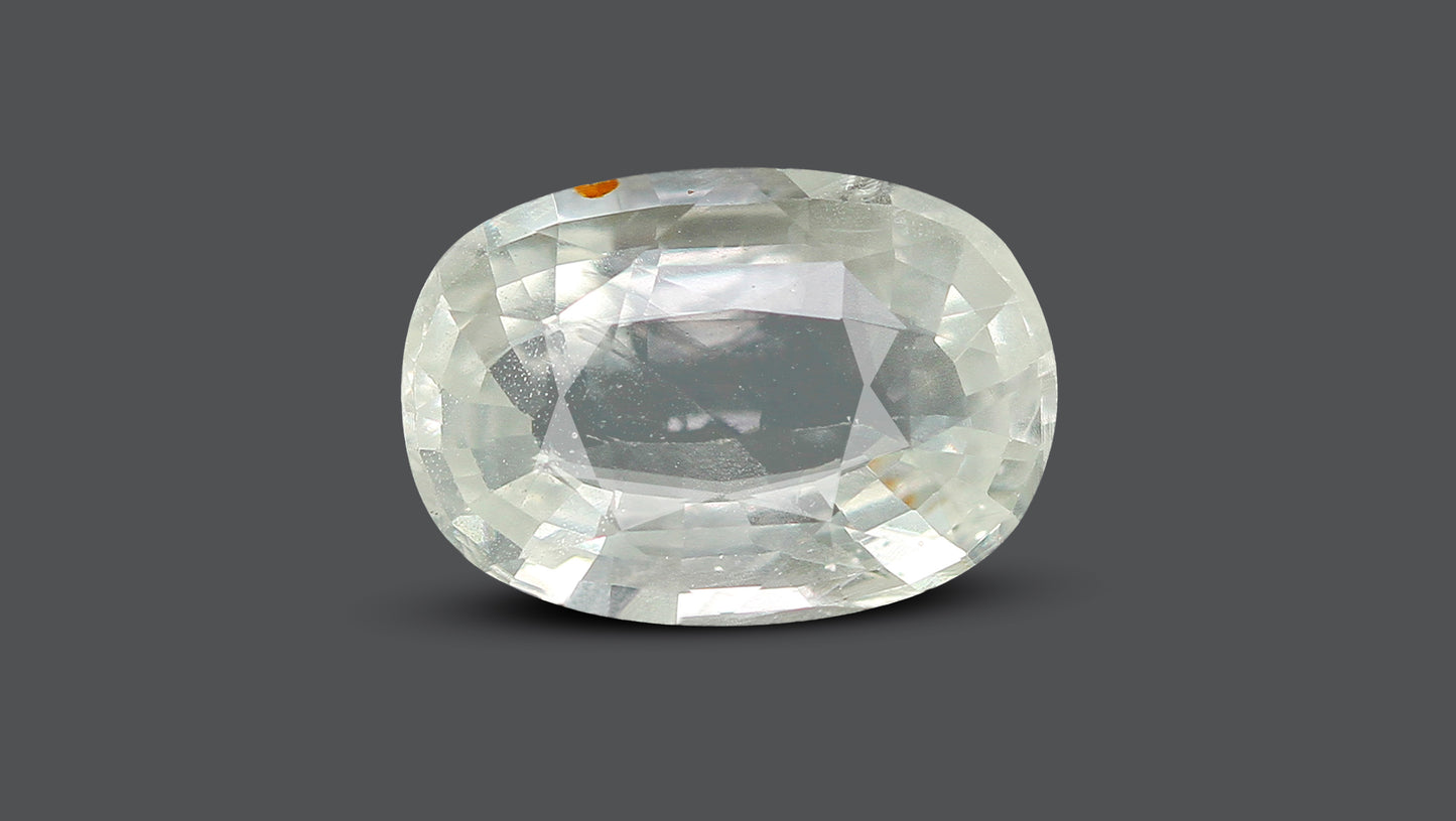 Natural White Sapphire 5.21 Carats