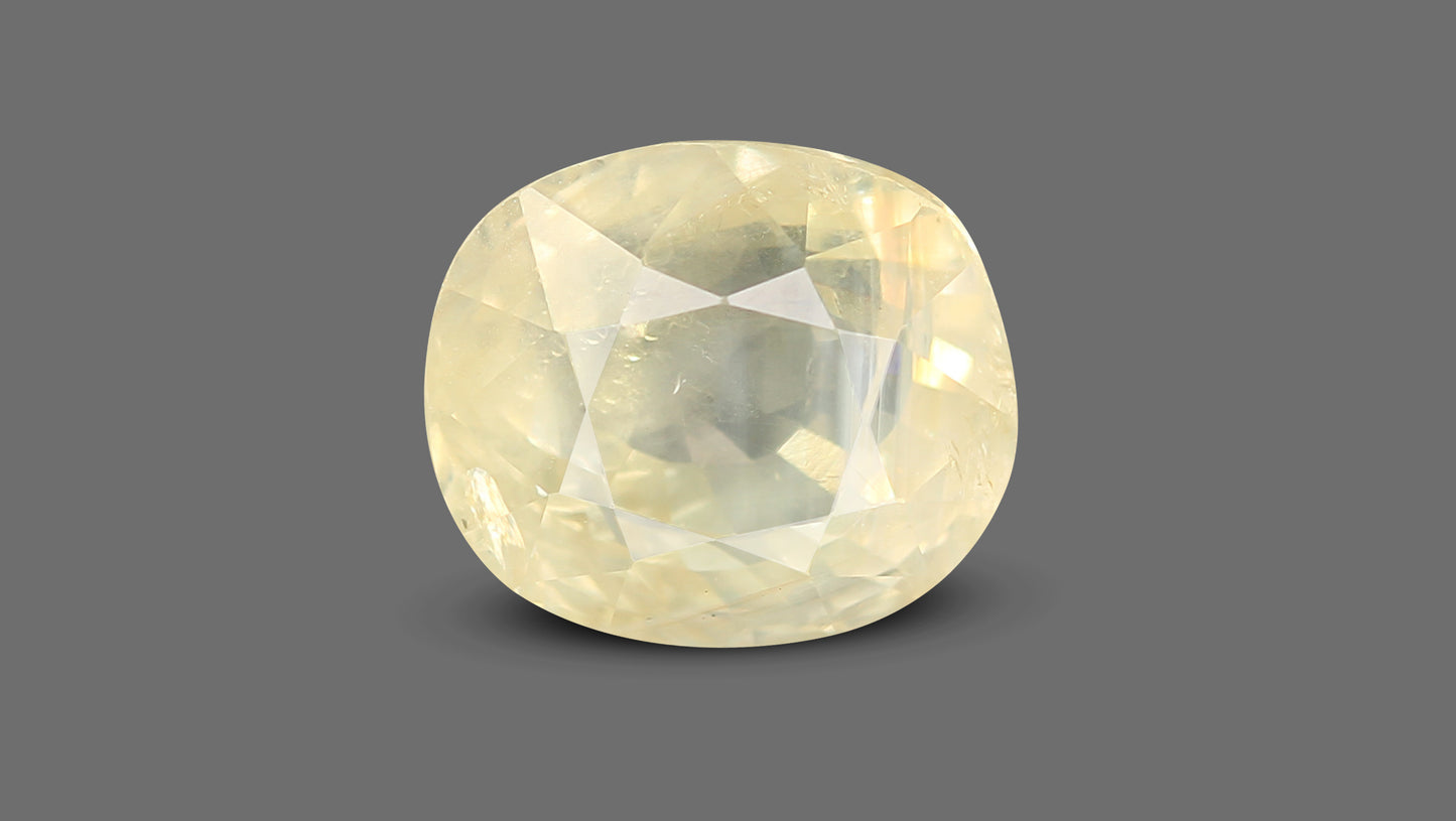 Natural Yellow Sapphire (Pukhraj) 7.72 Carats