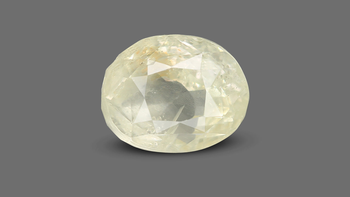 Natural Yellow Sapphire (Pukhraj) 6.91 Carats