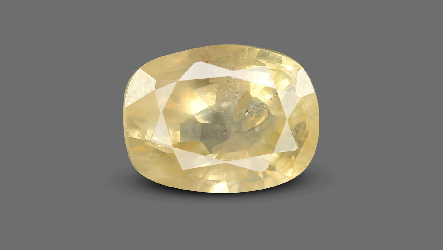 Natural Yellow Sapphire (Pukhraj) 7.35 Carats