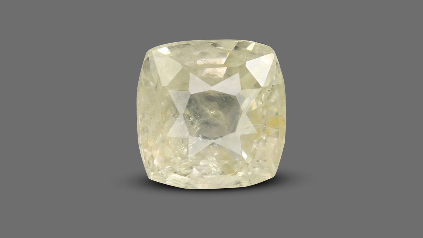 Natural Yellow Sapphire (Pukhraj) 6.52 Carats