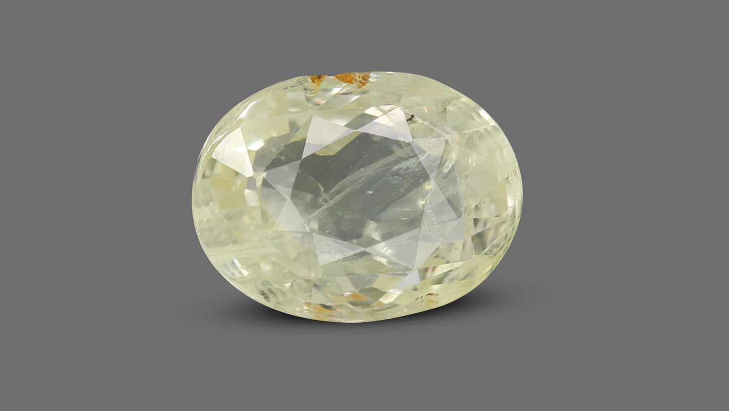 Natural Yellow Sapphire (Pukhraj) 6.92 Carats