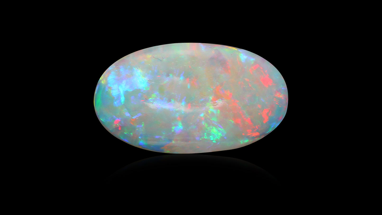 Natural Australian White Fire Opal 4.80 Carats