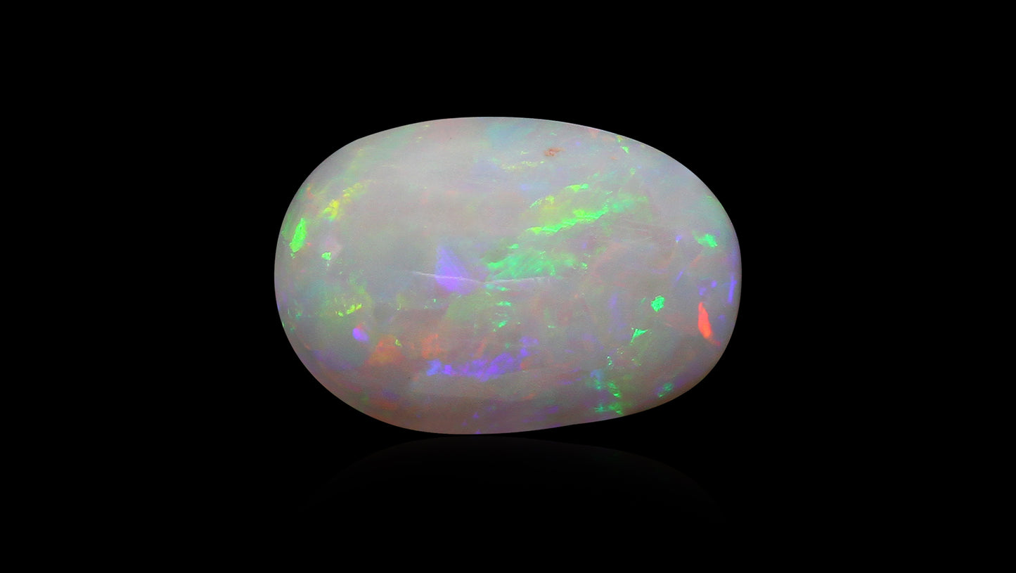 Natural Australian White Fire Opal 4.99 Carats
