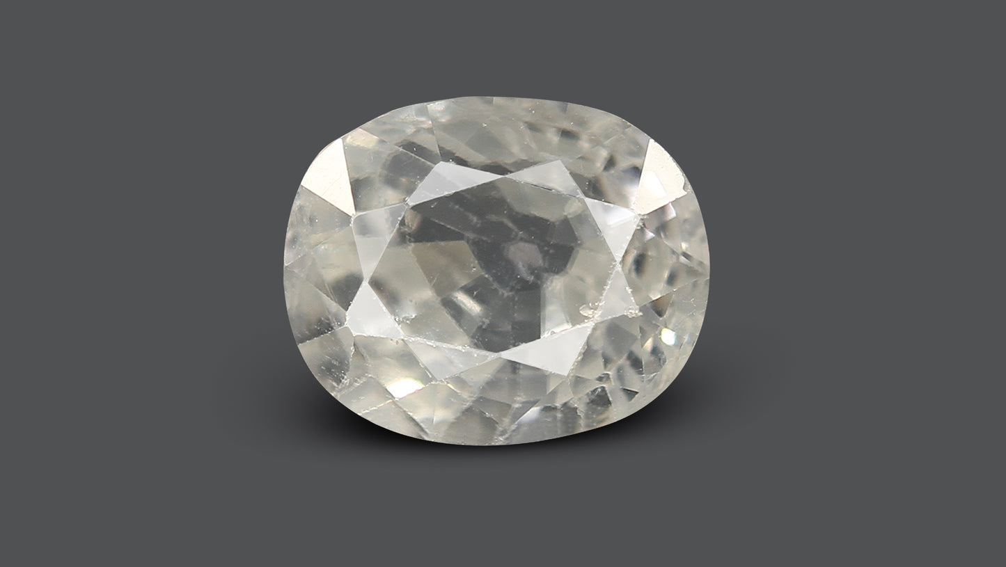 Natural White Sapphire 6.50 Carats