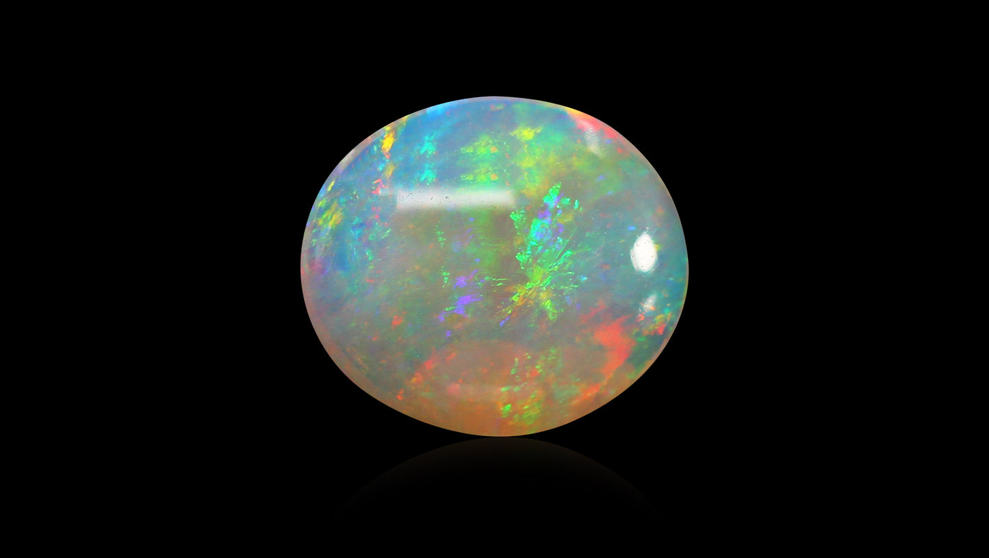 Natural Australian White Fire Opal 4.01 Carats