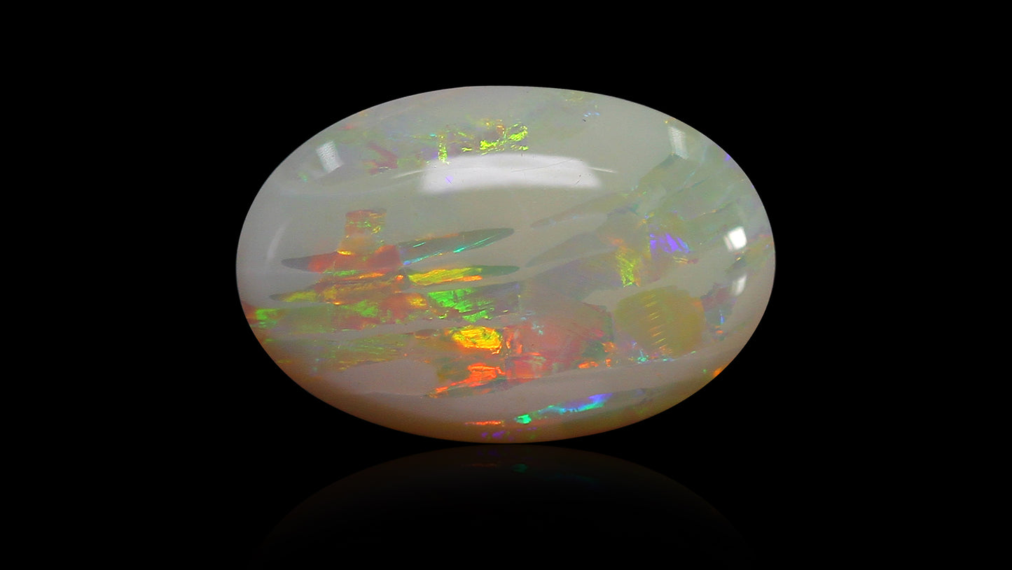 Natural Australian White Fire Opal 3.95 Carats