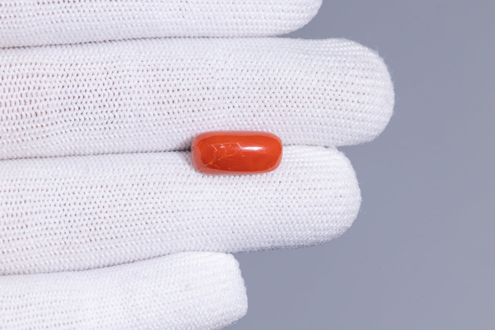 Natural Italian Red Coral (Moonga) 7.58 Carats