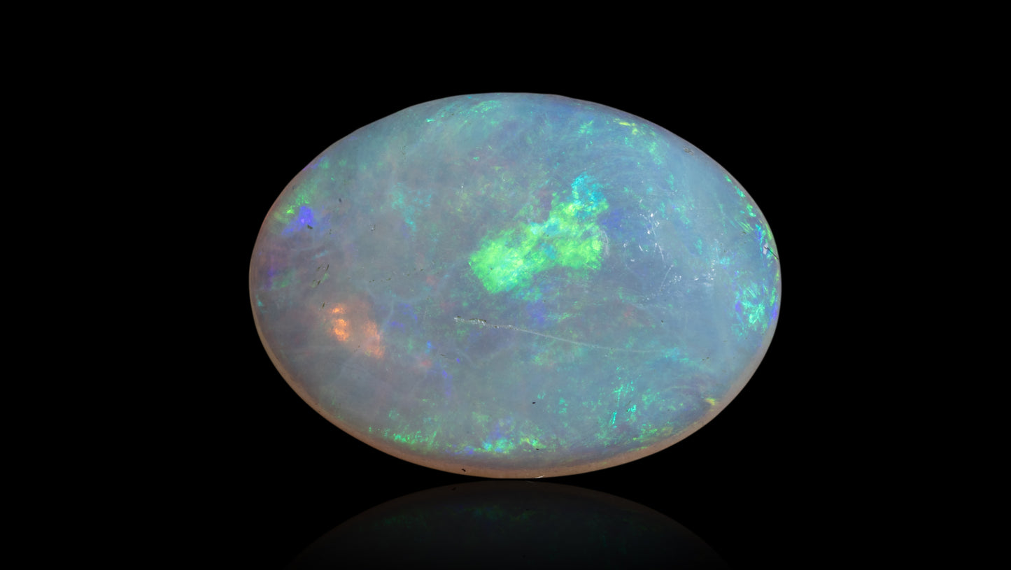 Natural Australian White Fire Opal 3.74 Carats