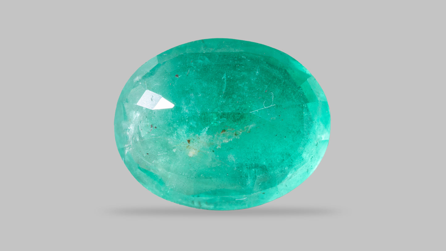 Minor Oil Natural Zambian Emerald (Panna) 13.09 Carats