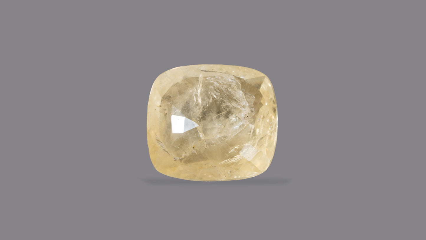 Natural Yellow Sapphire (Pukhraj) 8.56 Carats