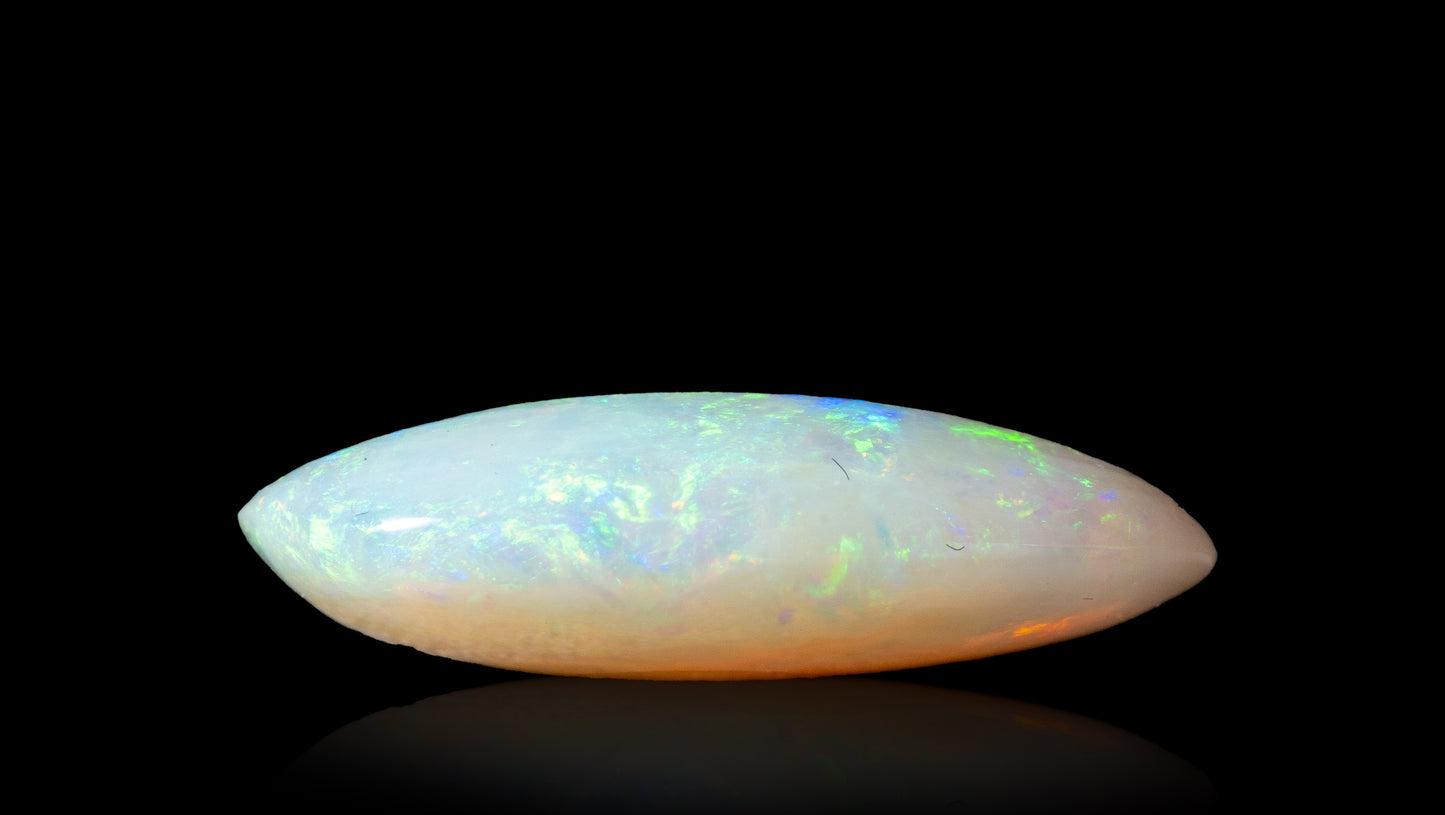 Natural Australian White Fire Opal 3.96 Carats