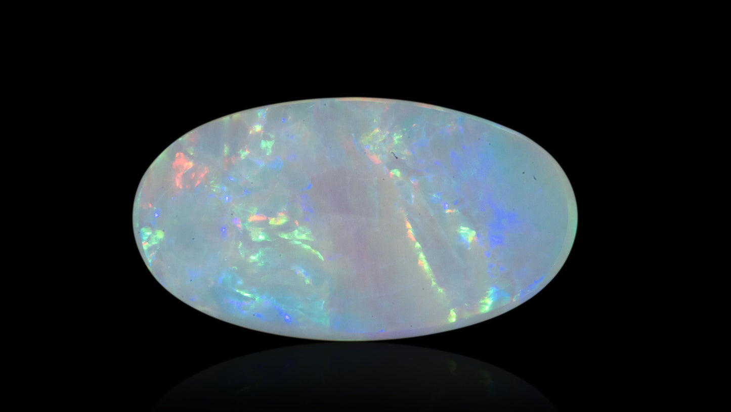 Natural Australian White Fire Opal 5.44 Carats