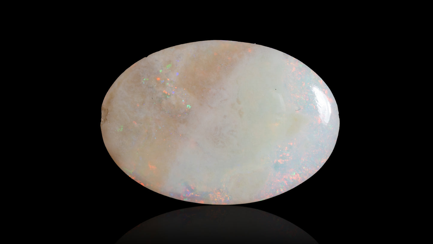 Natural Australian White Fire Opal 4.47 Carats
