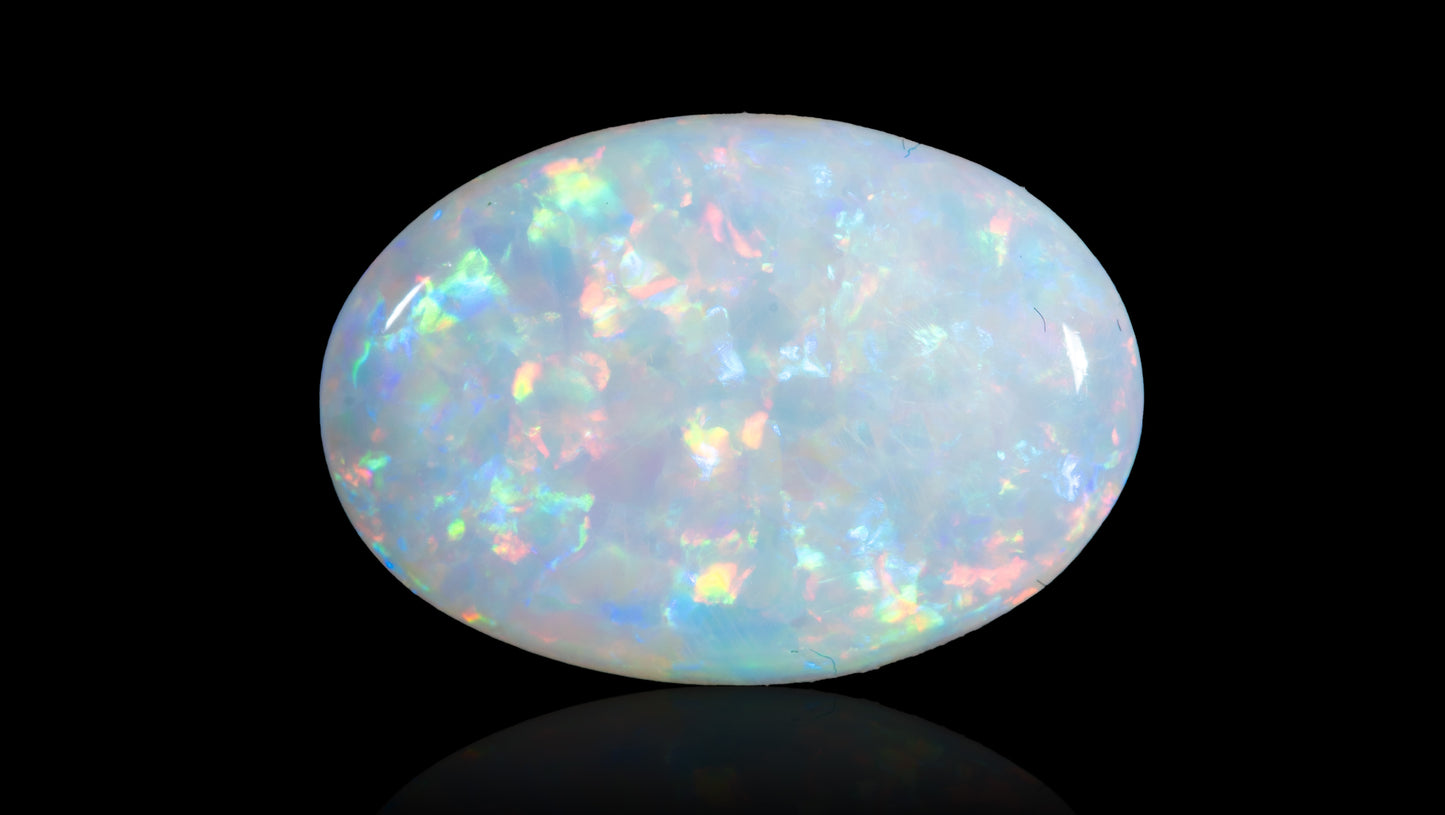 Natural Australian White Fire Opal 4.09 Carats