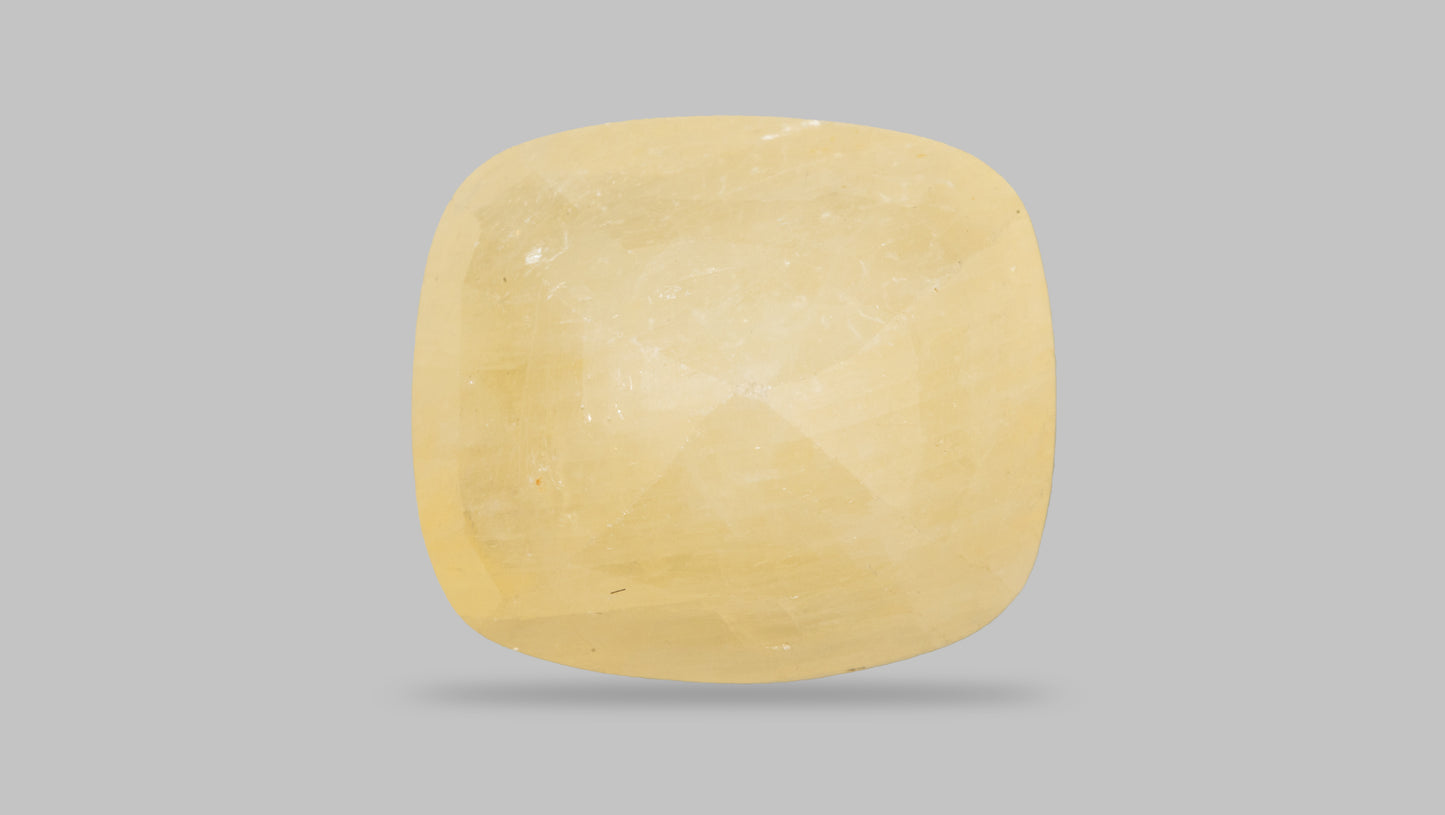 Natural Yellow Sapphire (Pukhraj) 12.96 Carats