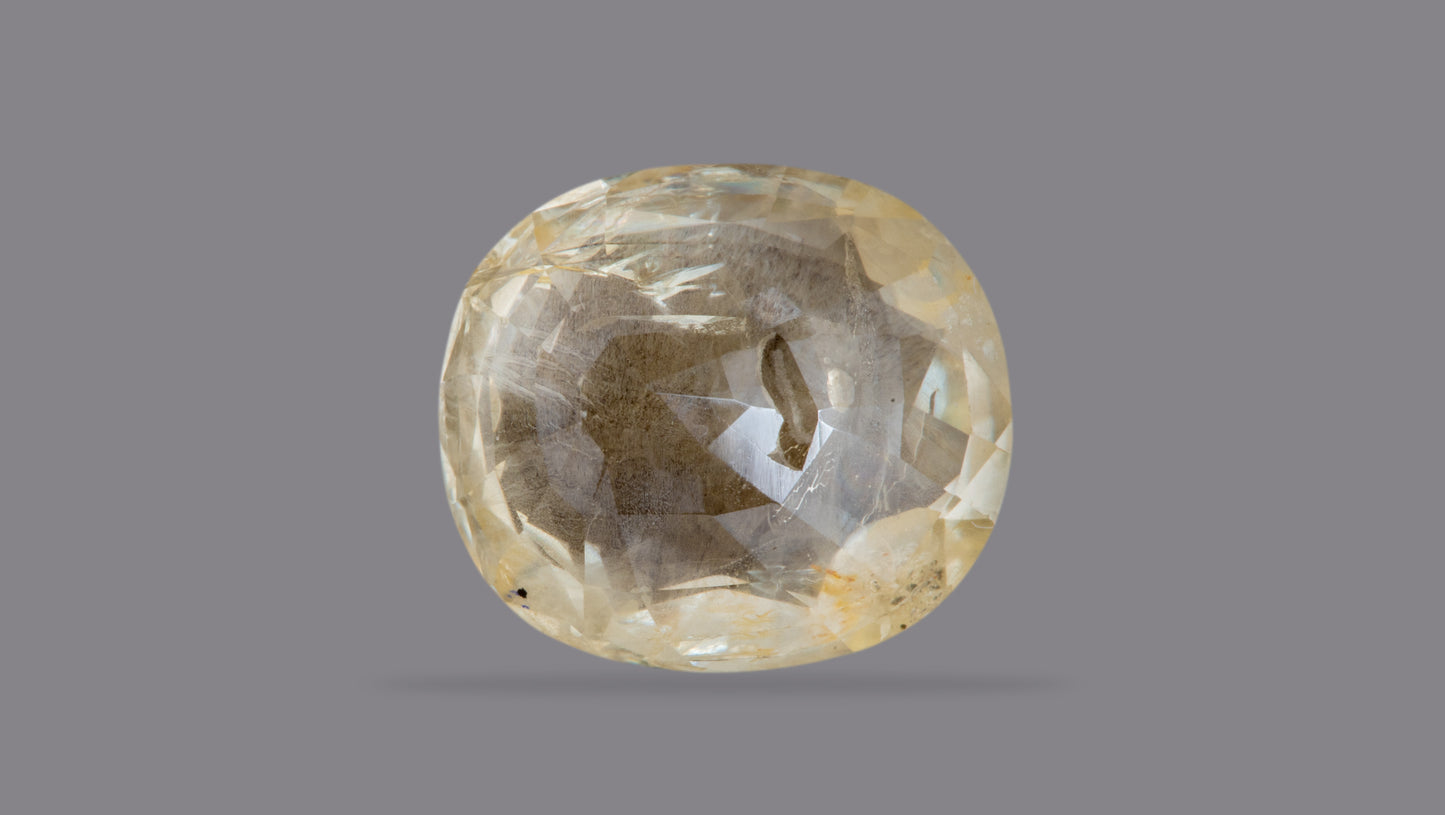 Natural Yellow Sapphire (Pukhraj) 7.76 Carats