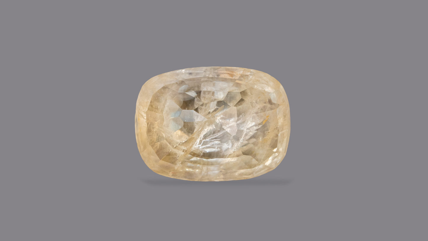 Natural Yellow Sapphire (Pukhraj) 7.04 Carats