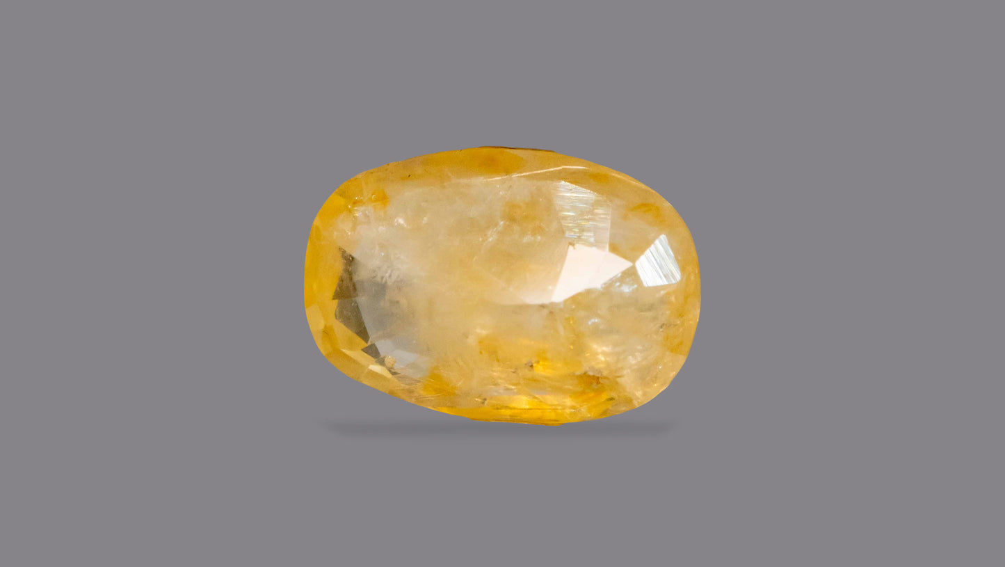 Natural Yellow Sapphire (Pukhraj) 3.99 Carats