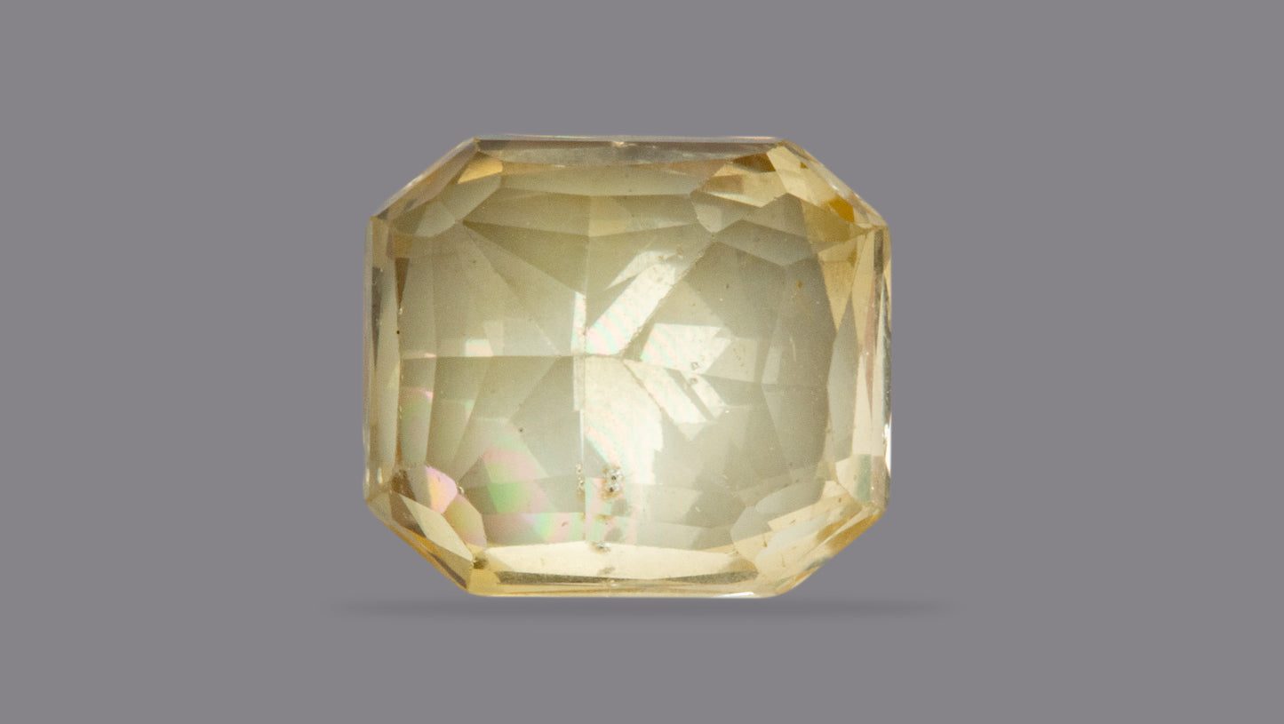 Natural Yellow Sapphire (Pukhraj) 7.19 Carats