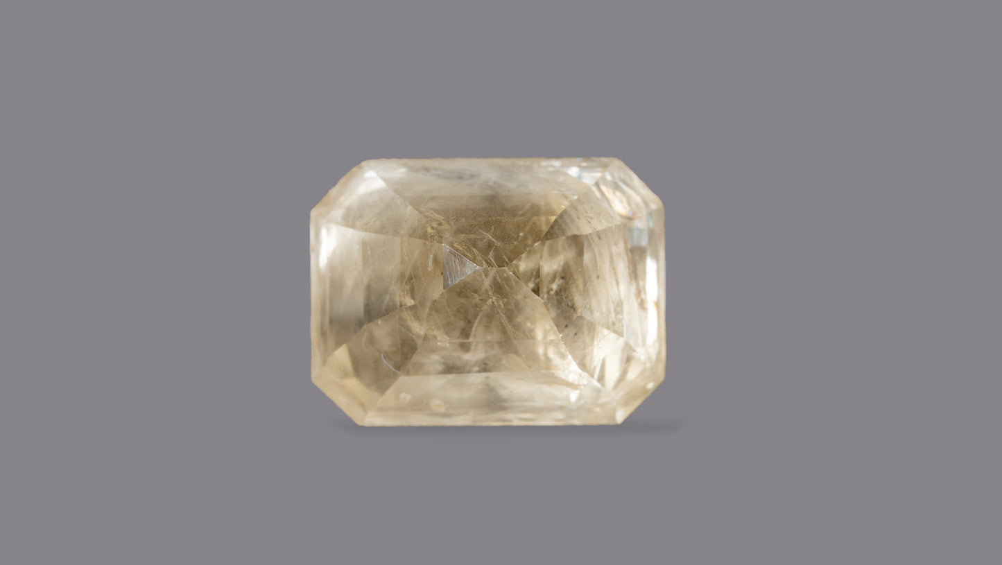 Natural Yellow Sapphire (Pukhraj) 10.10 Carats