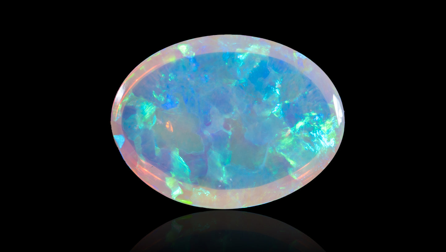 Natural Australian White Fire Opal 5.01 Carats