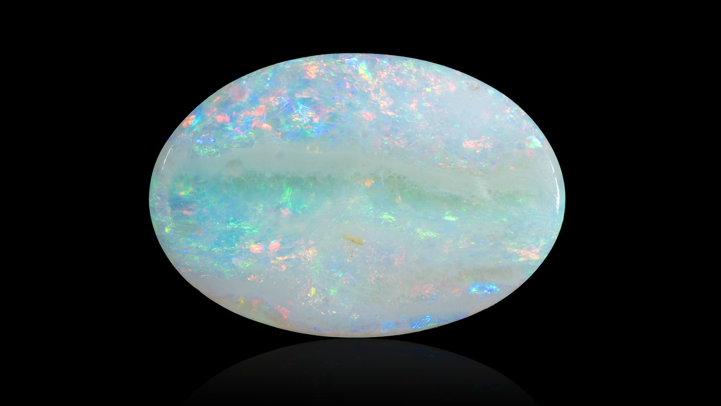 Natural Australian White Fire Opal 5.80 Carats