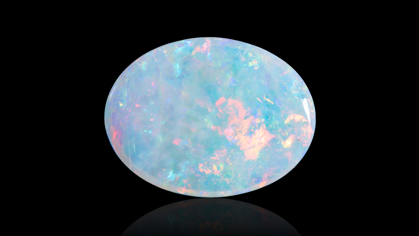 Natural Australian White Fire Opal 4.62 Carats