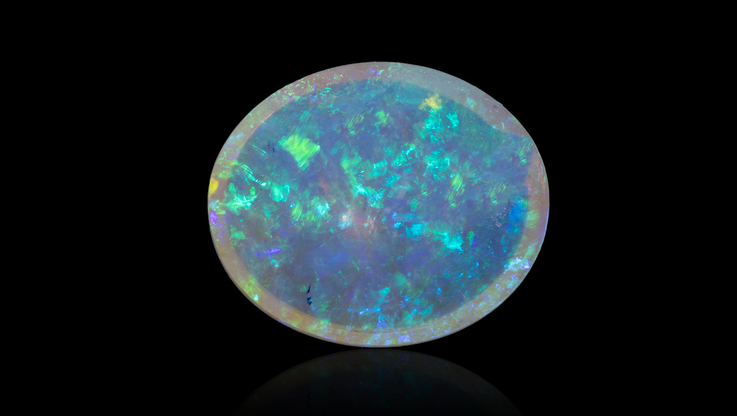 Natural Australian White Fire Opal 3.41 Carats