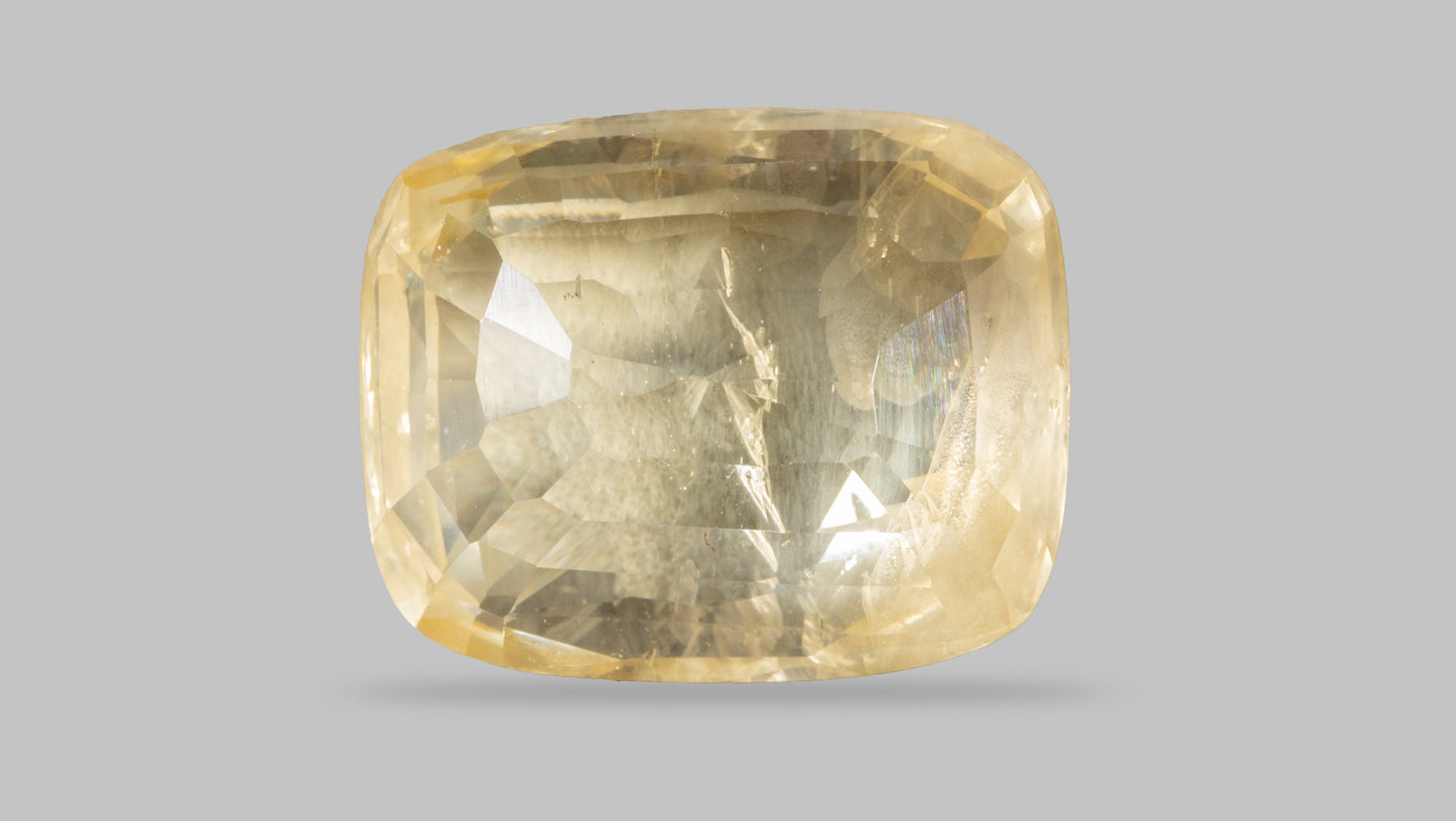 Natural Yellow Sapphire (Pukhraj) 7.20 Carats