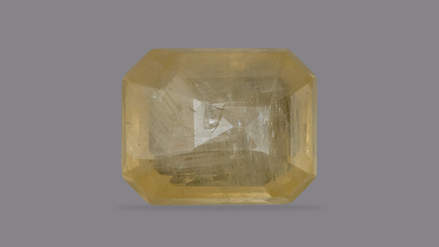 Natural Yellow Sapphire (Pukhraj) 7.36 Carats