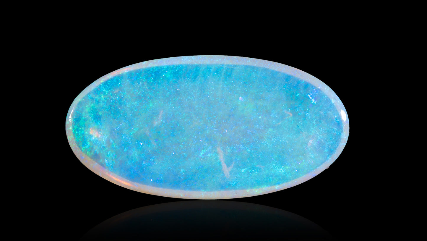 Natural Australian White Fire Opal 4.44 Carats