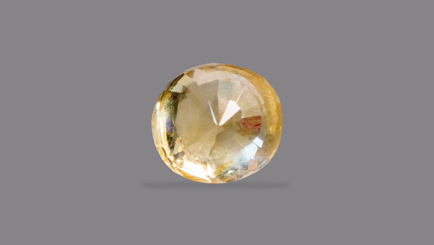 Natural Yellow Sapphire (Pukhraj) 5.25 Carats