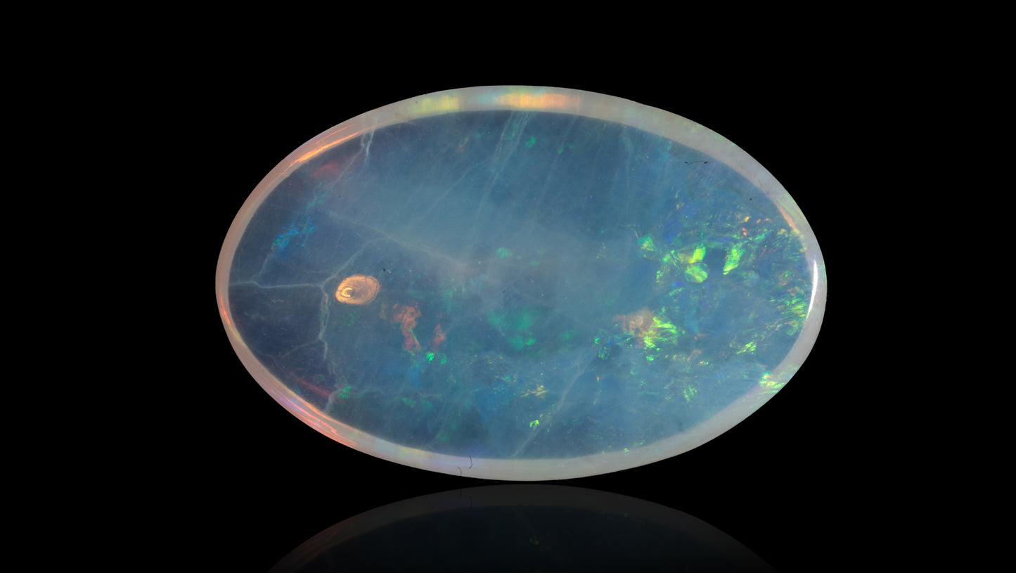 Natural Australian White Fire Opal 3.86 Carats
