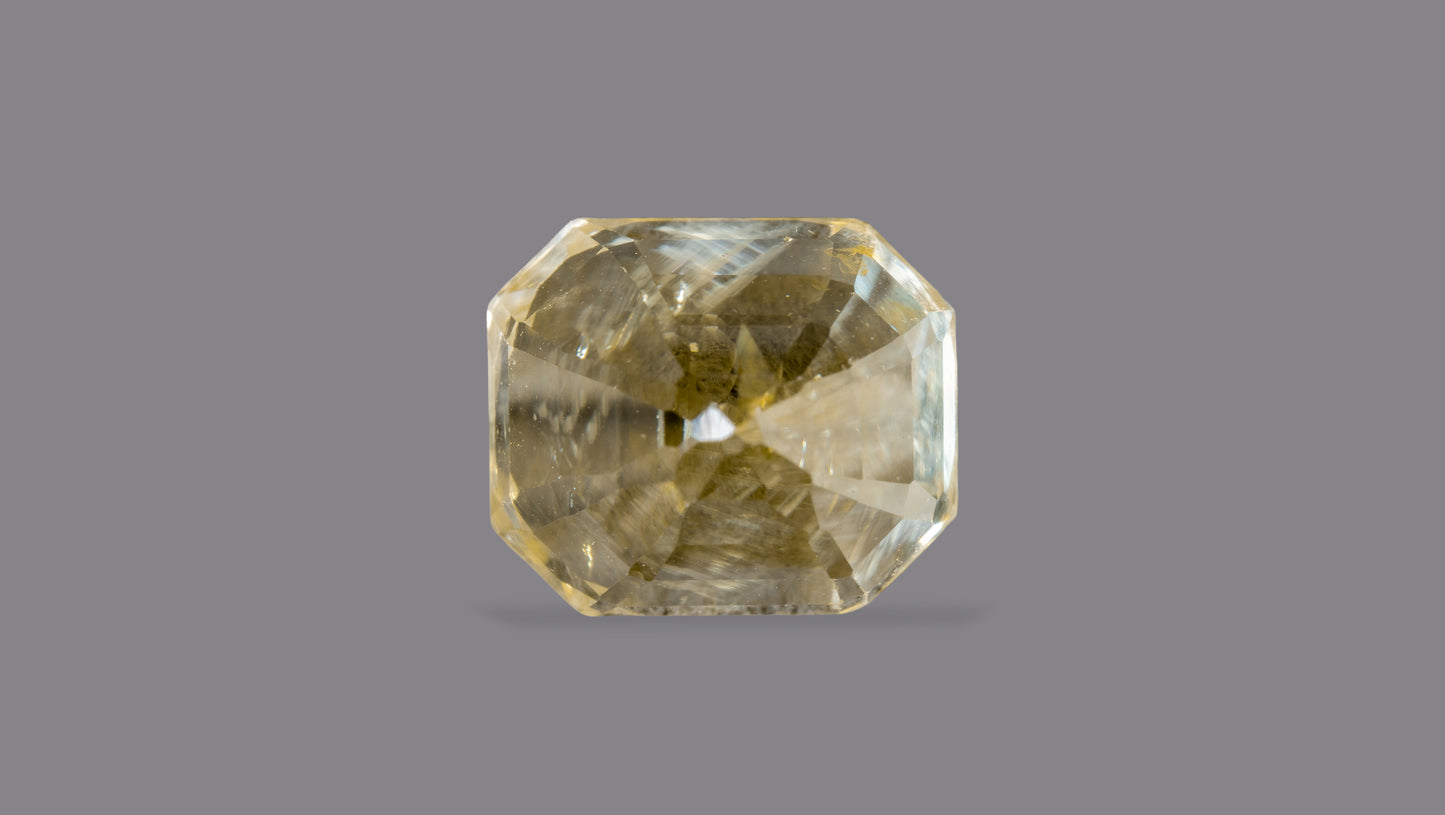 Natural Yellow Sapphire (Pukhraj) 7.26 Carats