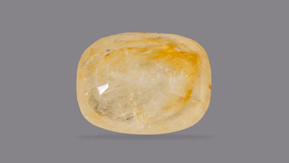 NATURAL YELLOW SAPPHIRE (PUKHRAJ) 6.58 CARATS