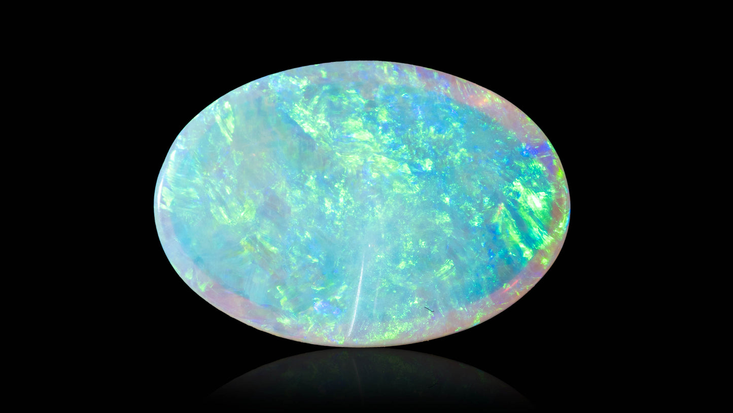 Natural Australian White Fire Opal 3.92 Carats