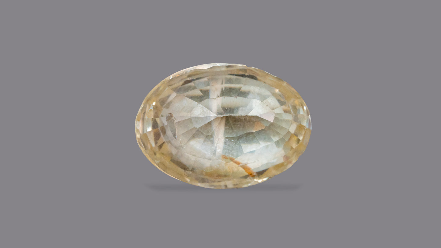 Natural Yellow Sapphire (Pukhraj) 5.71 Carats