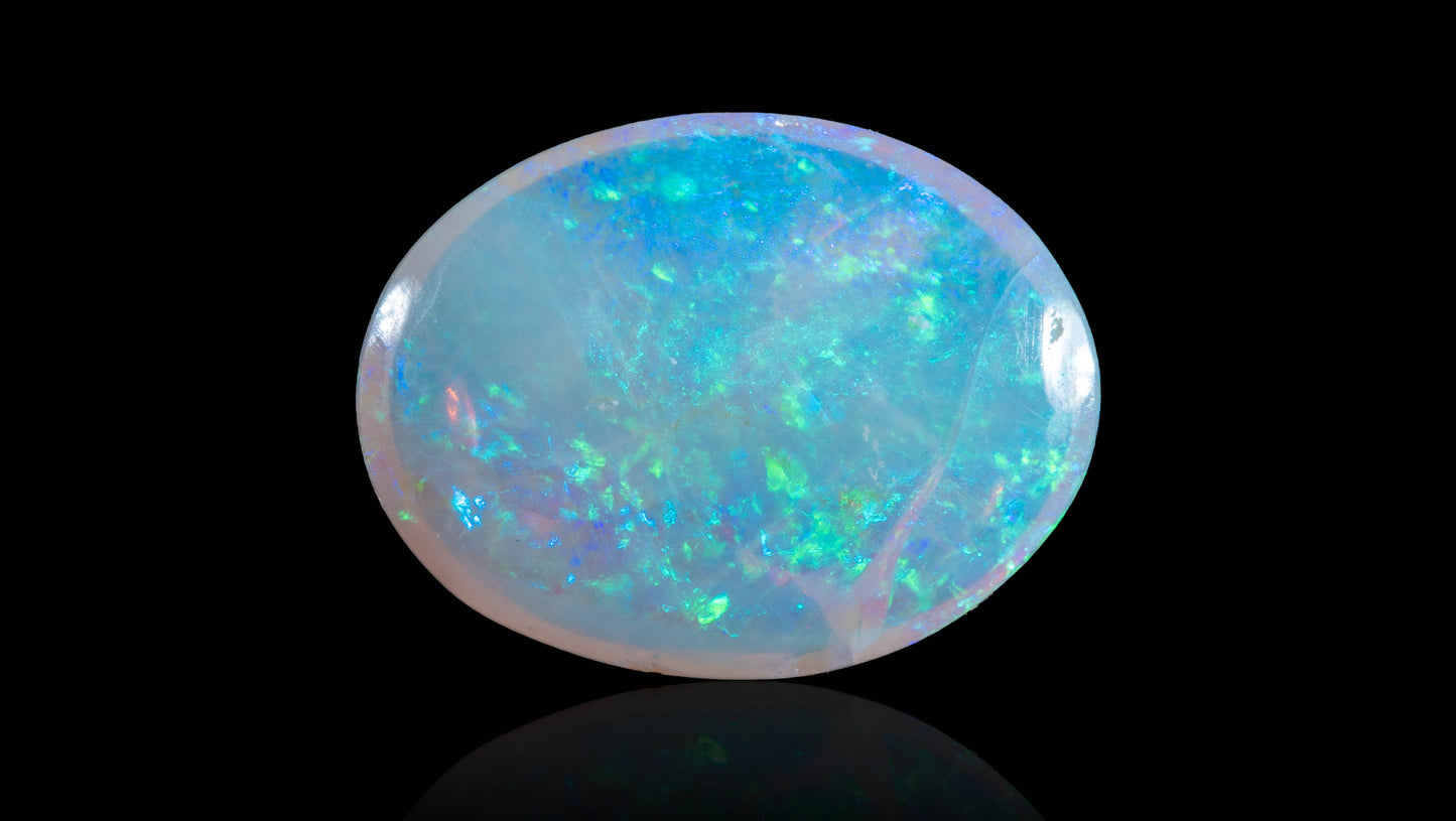 Natural Australian White Fire Opal 3.67 Carats