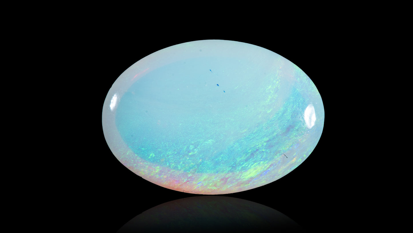 Natural Australian White Fire Opal 4.33 Carats