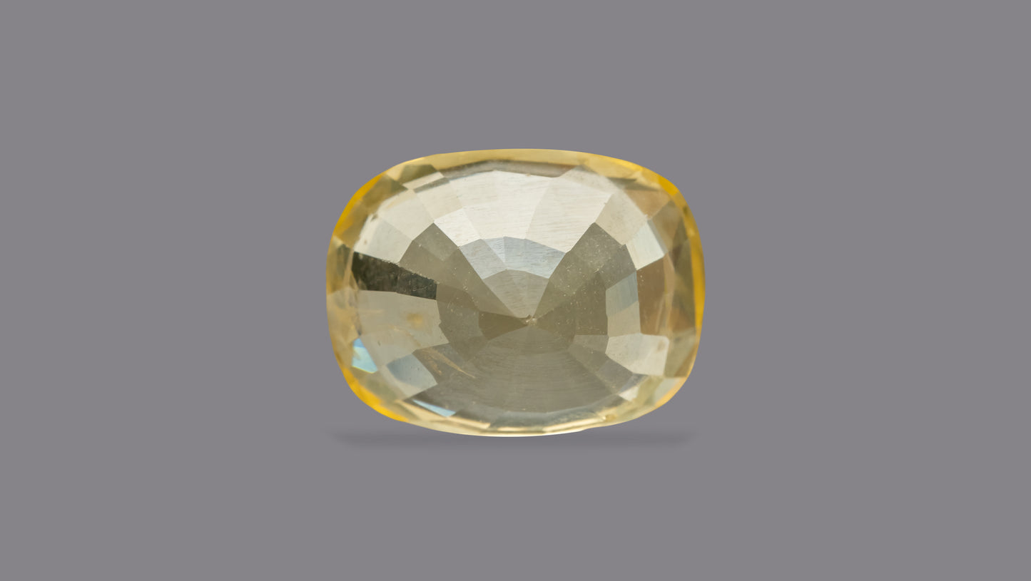 Natural Yellow Sapphire (Pukhraj) 7.20 Carats